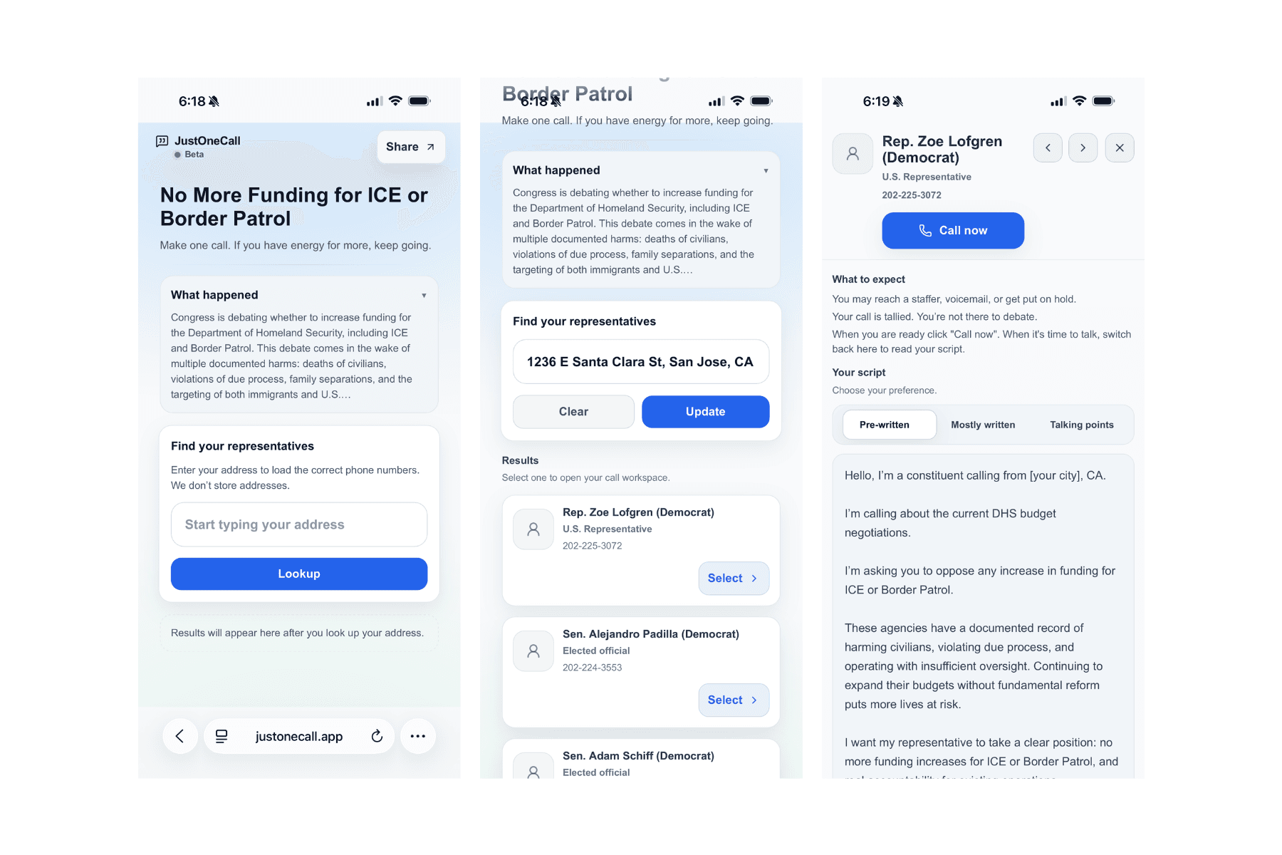 Flow map showing the minimal path from issue to call